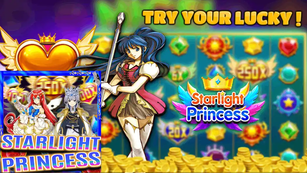 Play Starlight Princess Mania Lucky as an online game Starlight Princess Mania Lucky with UptoPlay