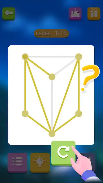 Play Star Lines:one stroke drawing as an online game Star Lines:one stroke drawing with UptoPlay