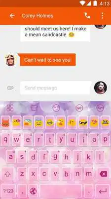 Play Star Pink Dream-Emoji Keyboard