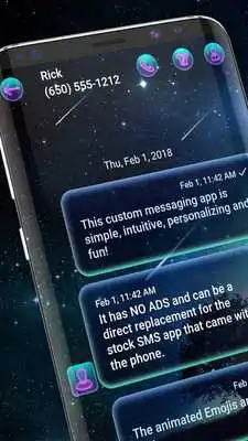 Play Starry night SMS theme
