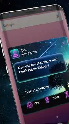 Play Starry night SMS theme