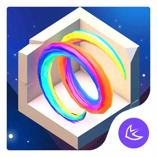 Run free android online Starry Sky Valley APUS Launcher theme APK