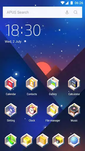 Play APK Starry Sky Valley APUS Launcher theme  and enjoy Starry Sky Valley APUS Launcher theme with UptoPlay com.apusapps.theme.i_the_starry_sky_valley_4c56136150