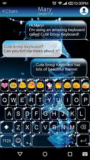 Play APK Starry Voice Emoji Keybaord  and enjoy Starry Voice Emoji Keybaord with UptoPlay com.kkkeyboard.emoji.keyboard.theme.StarryVoice