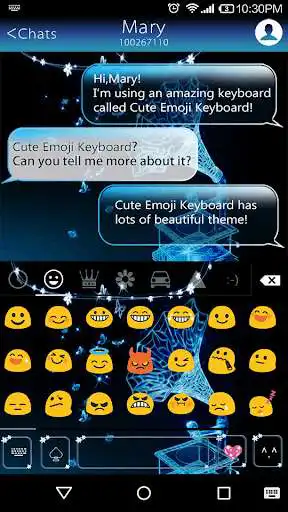 Play APK Starry Voice Emoji Keybaord  and enjoy Starry Voice Emoji Keybaord with UptoPlay com.kkkeyboard.emoji.keyboard.theme.StarryVoice