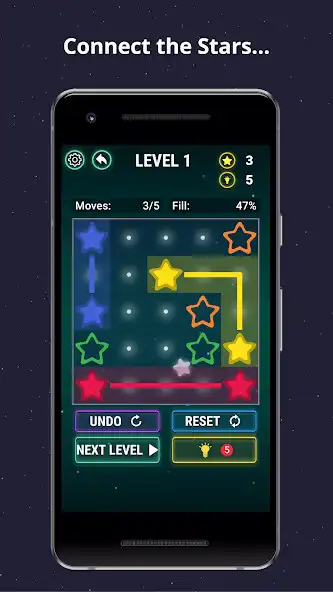 Play Stars Connect Puzzle Game  and enjoy Stars Connect Puzzle Game with UptoPlay