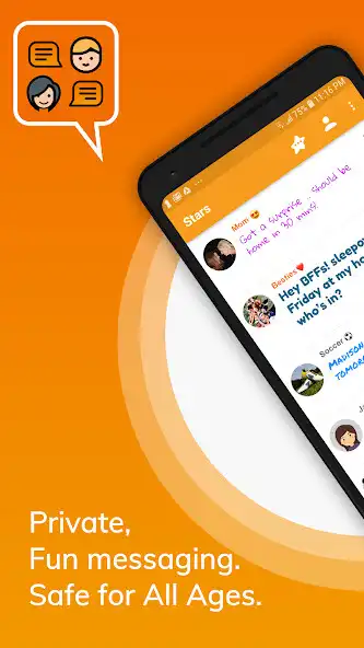 Play Stars Messenger Kids Safe Chat  and enjoy Stars Messenger Kids Safe Chat with UptoPlay