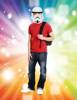 Play Star Space Mask Photo Stickers