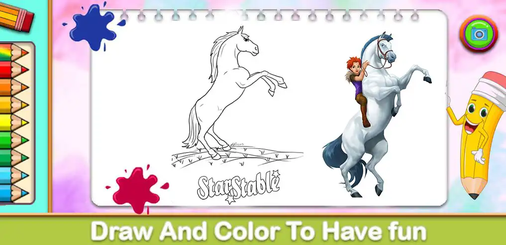 Play Star Stable SSO Coloring as an online game Star Stable SSO Coloring with UptoPlay