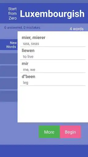 Play APK StartFromZero_Luxembourgish  and enjoy StartFromZero_Luxembourgish with UptoPlay com.shex.startfromzero_luxembourgish