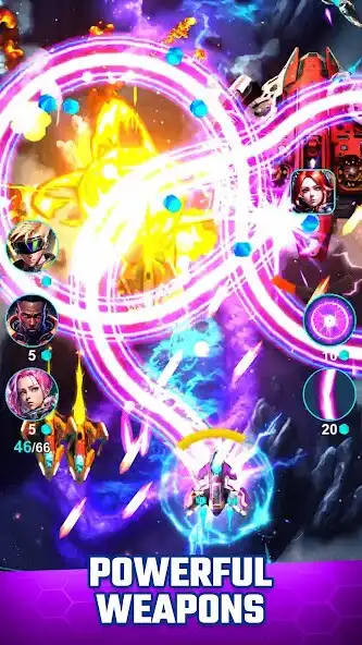 Play Star Thunder: Space Shooter as an online game Star Thunder: Space Shooter with UptoPlay