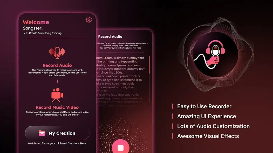 Play StarVoice: Song Voice Recorder  and enjoy StarVoice: Song Voice Recorder with UptoPlay