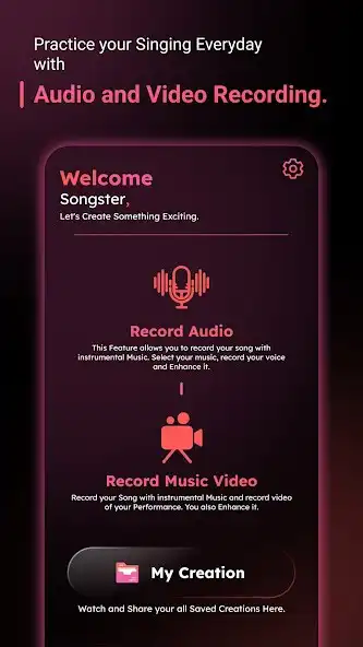 Play StarVoice: Song Voice Recorder as an online game StarVoice: Song Voice Recorder with UptoPlay