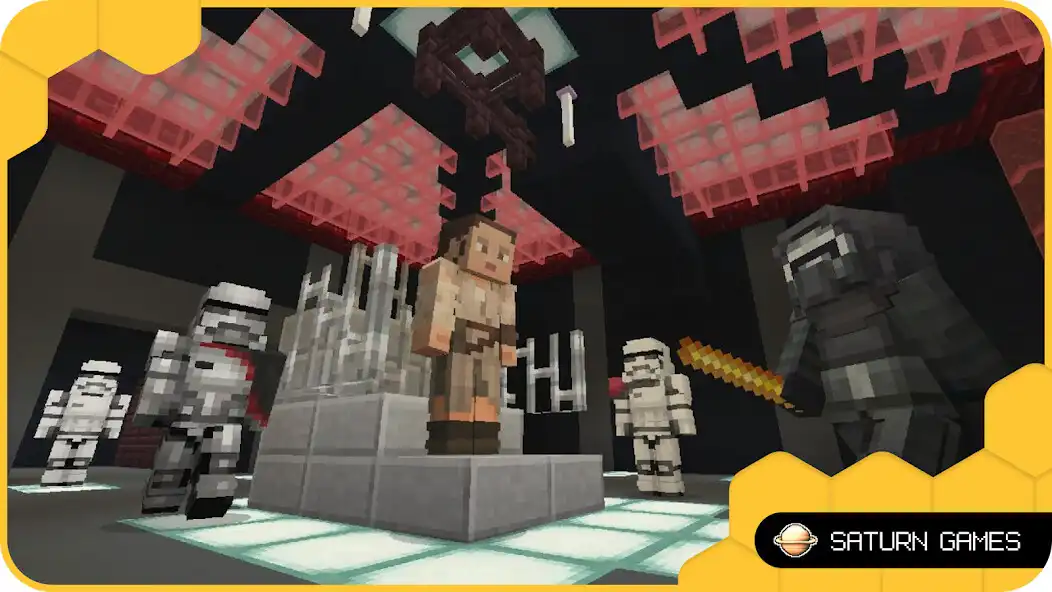 Play Star Wars MOD for MCPE as an online game Star Wars MOD for MCPE with UptoPlay