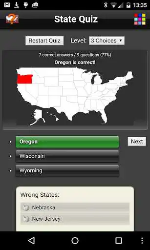 Play State Quiz Lite as an online game State Quiz Lite with UptoPlay