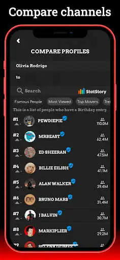 Play Statstory for Youtube - Analytics, Views Sub count as an online game Statstory for Youtube - Analytics, Views Sub count with UptoPlay