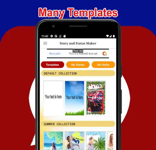 Play Status and Story Maker for Social Media  and enjoy Status and Story Maker for Social Media with UptoPlay