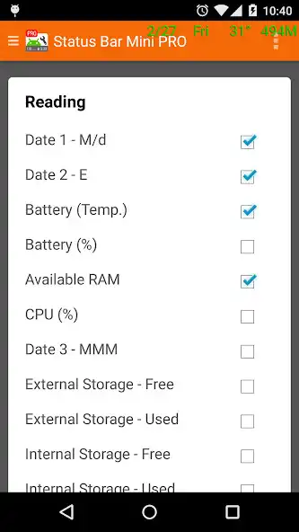 Play Status Bar Mini Pro as an online game Status Bar Mini Pro with UptoPlay