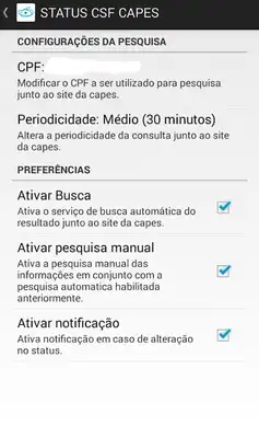 Play STATUS CSF CAPES