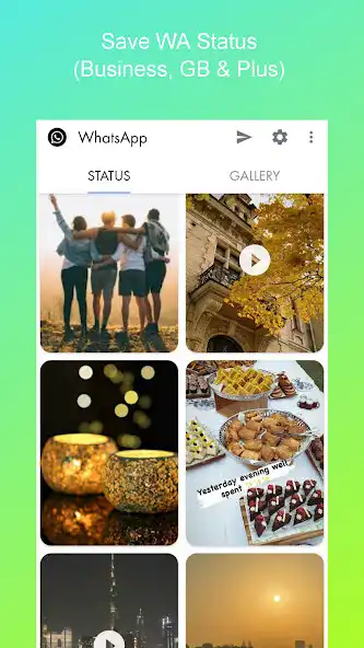 Play StatusGallery : Posts, Stories  Status downloader  and enjoy StatusGallery : Posts, Stories  Status downloader with UptoPlay