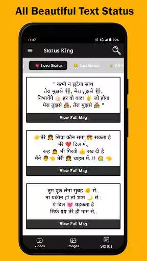 Play Status King - Love Sad Attitude Status Shayari App  and enjoy Status King - Love Sad Attitude Status Shayari App with UptoPlay