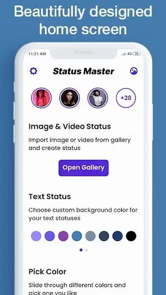 Play Status Master - Photo  Video Status Maker  and enjoy Status Master - Photo  Video Status Maker with UptoPlay
