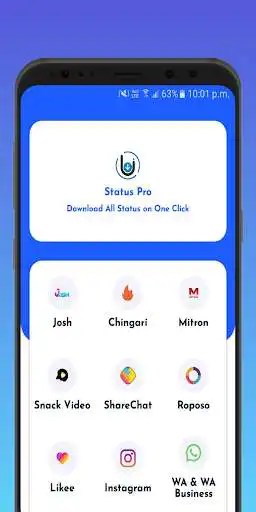 Play Status Pro  - All in One Video Downloader as an online game Status Pro  - All in One Video Downloader with UptoPlay