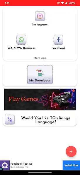 Play Status Saver - All Social App as an online game Status Saver - All Social App with UptoPlay