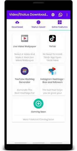Play Status saver app - All in one as an online game Status saver app - All in one with UptoPlay