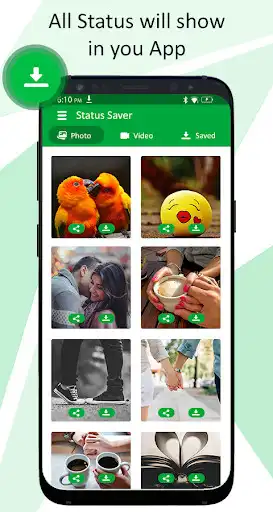 Play Status Saver - Direct Chat as an online game Status Saver - Direct Chat with UptoPlay