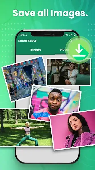 Play Status Saver : DP creator as an online game Status Saver : DP creator with UptoPlay