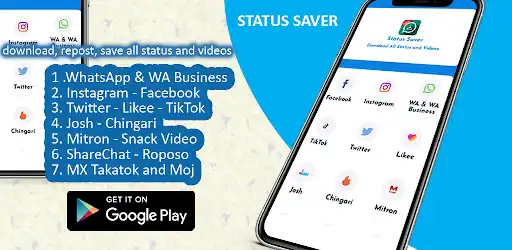 Play Status Saver for WhatsApp, Facebook, Instagram etc  and enjoy Status Saver for WhatsApp, Facebook, Instagram etc with UptoPlay