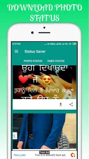 Play Status Saver for whatsapp pic/video downloader as an online game Status Saver for whatsapp pic/video downloader with UptoPlay