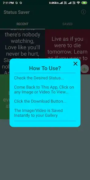 Play Status Saver - Save Statuses Instantly as an online game Status Saver - Save Statuses Instantly with UptoPlay