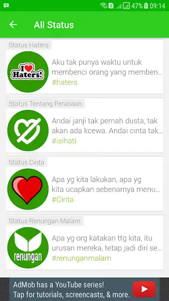 Play Status WA Lengkap - Keren dan Lucu as an online game Status WA Lengkap - Keren dan Lucu with UptoPlay
