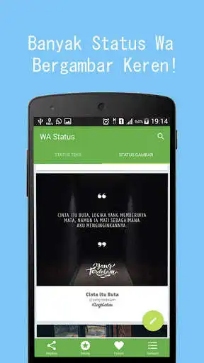 Play APK Status WA Lengkap, Lucu, Romantis dan Bergambar  and enjoy Status WA Lengkap, Lucu, Romantis dan Bergambar using ApkOnl