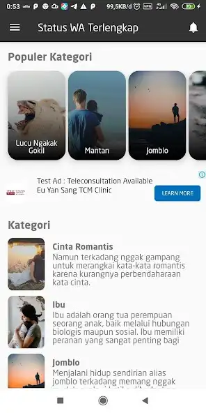 Play Status WA Terlengkap - Gokil,  as an online game Status WA Terlengkap - Gokil,  with UptoPlay