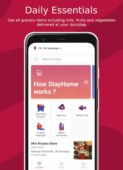 Play Stay Home India - Order grocer  and enjoy Stay Home India - Order grocer with UptoPlay