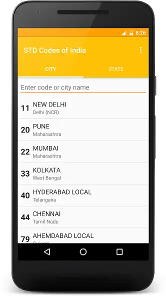 Play STD Codes of India as an online game STD Codes of India with UptoPlay