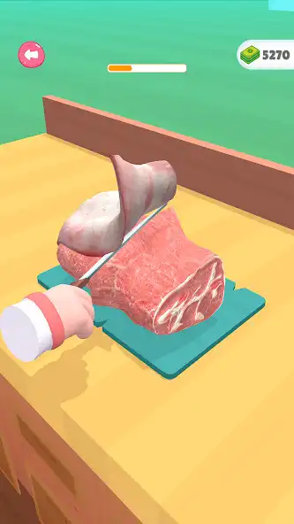 Play Steak Cooking  Food Cutting as an online game Steak Cooking  Food Cutting with UptoPlay