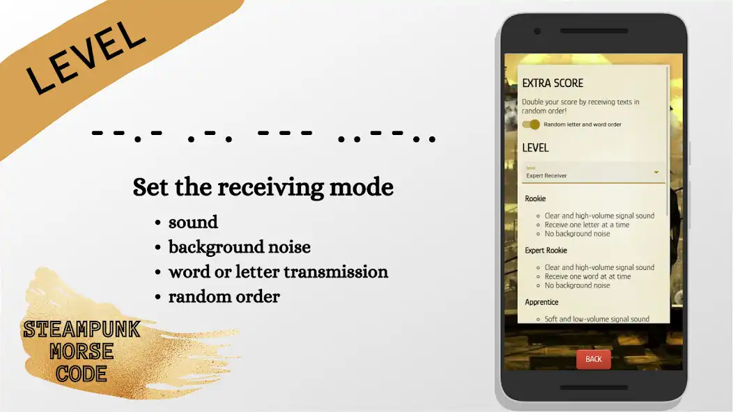 Play Steampunk Morse Code as an online game Steampunk Morse Code with UptoPlay