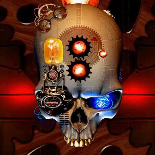 Free play online Steampunk Skull Live Wallpaper  APK