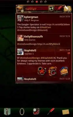 Play Steampunk Twitter GO Widget