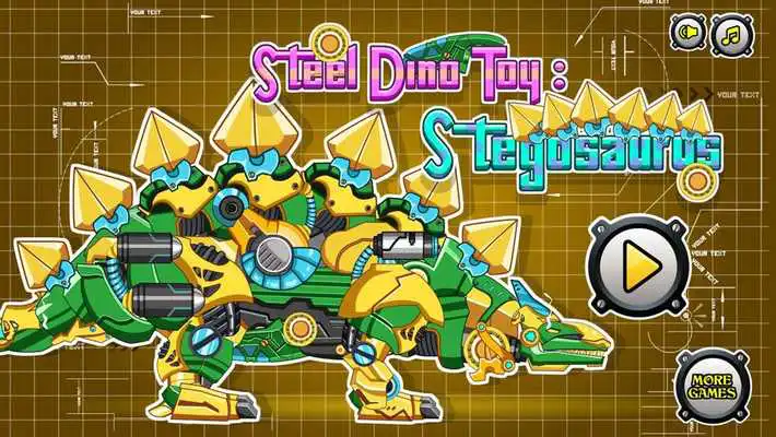 Play Steel Dino Toy : Stegosaurus