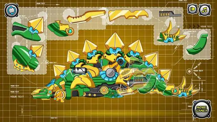 Play Steel Dino Toy : Stegosaurus