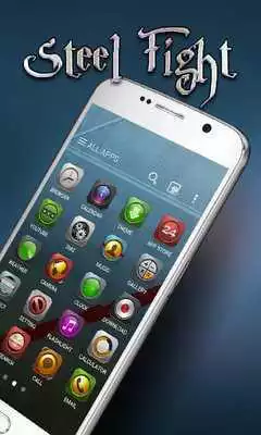 Play Steel Fight GO Launcher Theme