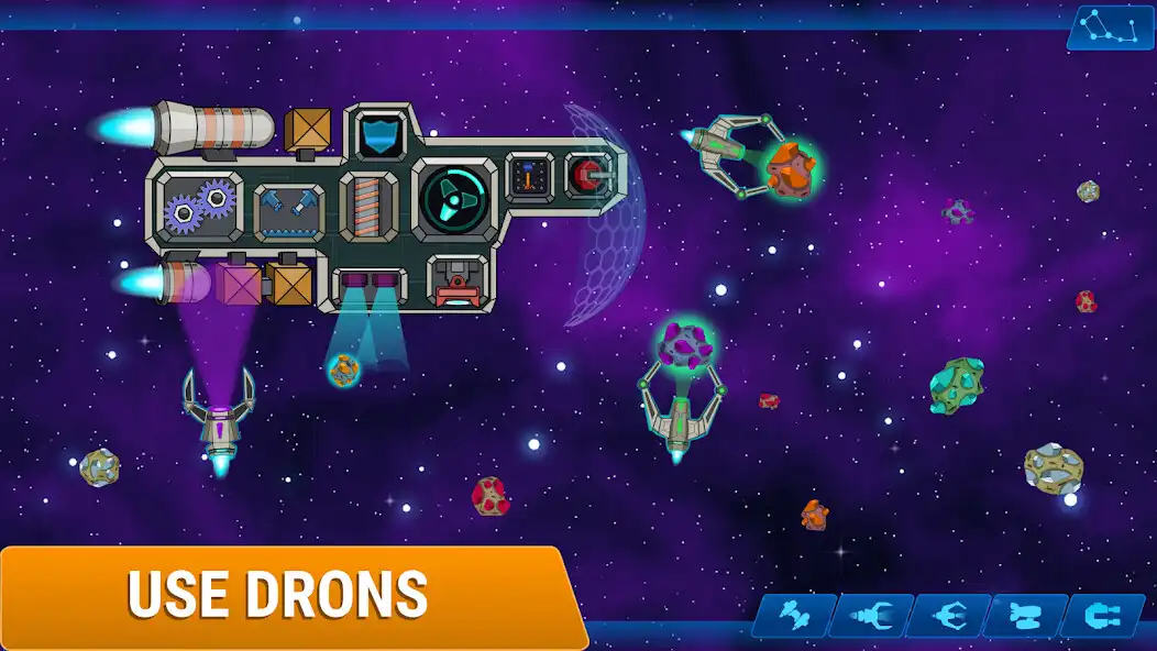 Play Stellar Mines: Space Miner 2D as an online game Stellar Mines: Space Miner 2D with UptoPlay