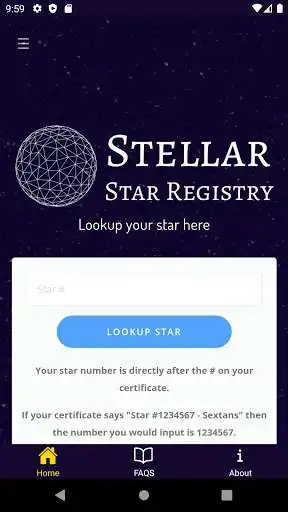 Play Stellar Registry Star Finder as an online game Stellar Registry Star Finder with UptoPlay