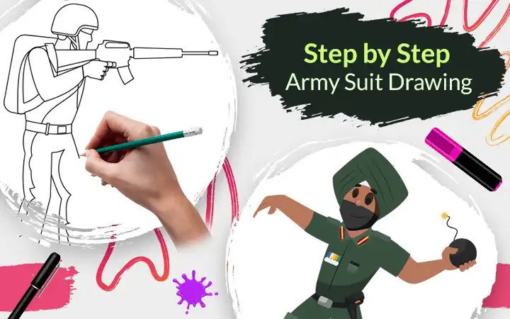 Play Step by Step Army Suit Drawing  and enjoy Step by Step Army Suit Drawing with UptoPlay