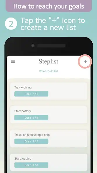 Play Steplist - for your Want-To-Do as an online game Steplist - for your Want-To-Do with UptoPlay